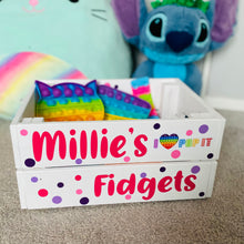 Load image into Gallery viewer, Personalised Fidget Storage Crate
