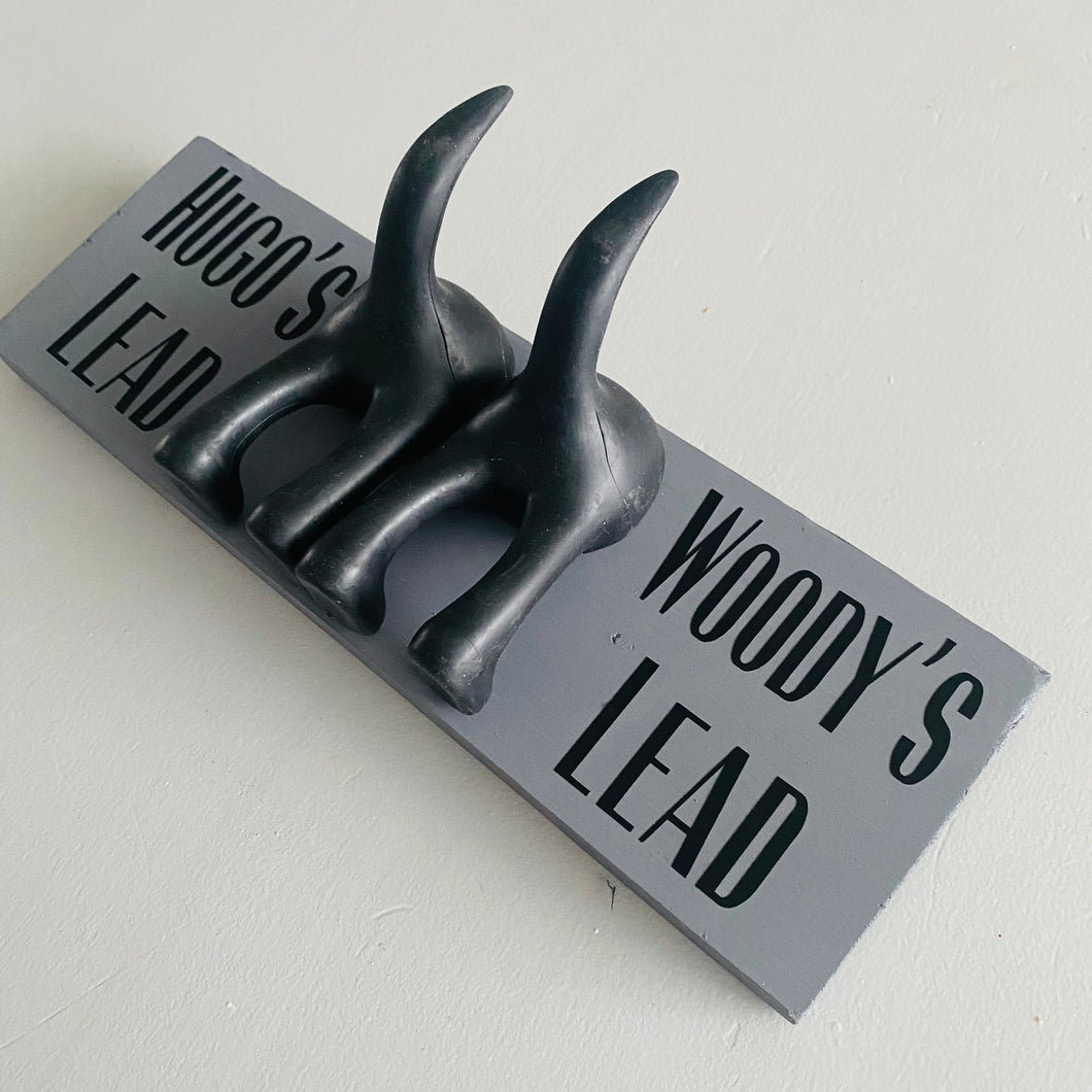 Personalised Double Dog Lead Hook