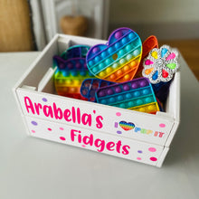 Load image into Gallery viewer, Personalised Fidget Storage Crate
