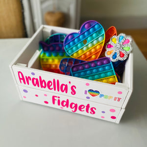 Personalised Fidget Storage Crate