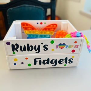 Personalised Fidget Toy Crate