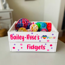 Load image into Gallery viewer, Personalised Fidget Storage Crate
