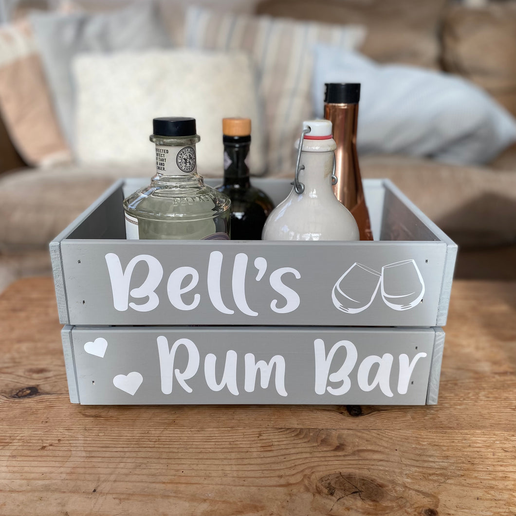 Personalised Rum Bar Crate
