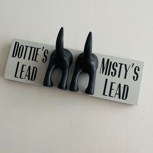 Personalised Double Dog Lead Hook