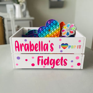 Personalised Fidget Storage Crate