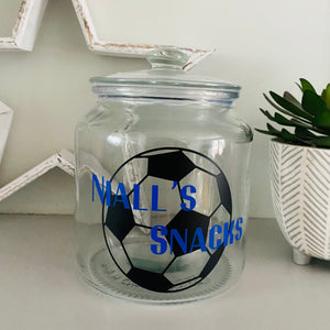 Football Snack Jar