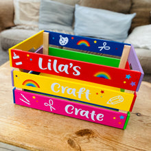Load image into Gallery viewer, Hand Painted Large Craft Crate
