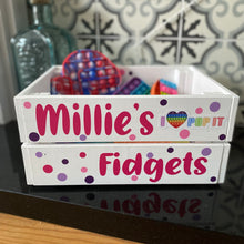 Load image into Gallery viewer, Personalised Fidget Storage Crate
