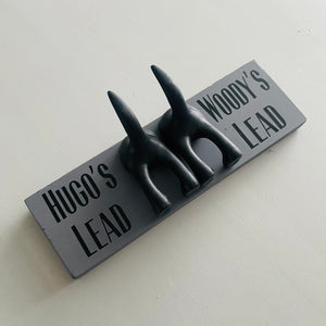 Personalised Double Dog Lead Hook