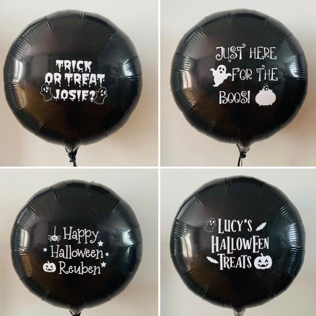 Halloween Personalised Balloon Sticker