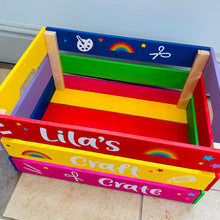 Load image into Gallery viewer, Hand Painted Large Craft Crate
