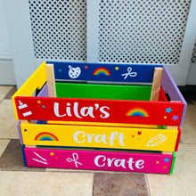 Load image into Gallery viewer, Hand Painted Large Craft Crate
