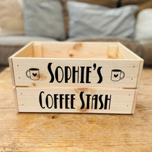 Load image into Gallery viewer, Personalised Coffee Station Crate
