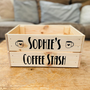 Personalised Coffee Station Crate
