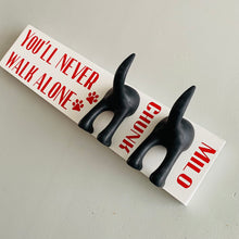 Load image into Gallery viewer, You’ll Never Walk Alone Dog Lead Hook With Name
