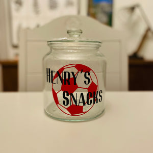 Football Snack Jar