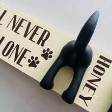 Load image into Gallery viewer, You’ll Never Walk Alone Dog Lead Hook With Name

