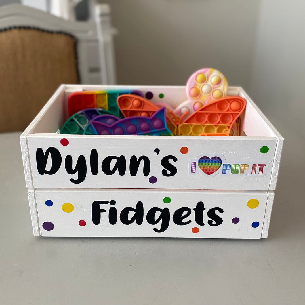Personalised Fidget Toy Crate