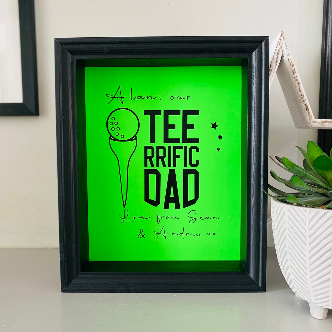 'Tee'rrific Dad Golf Themed frame