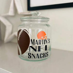 NFL Football Snack Jar