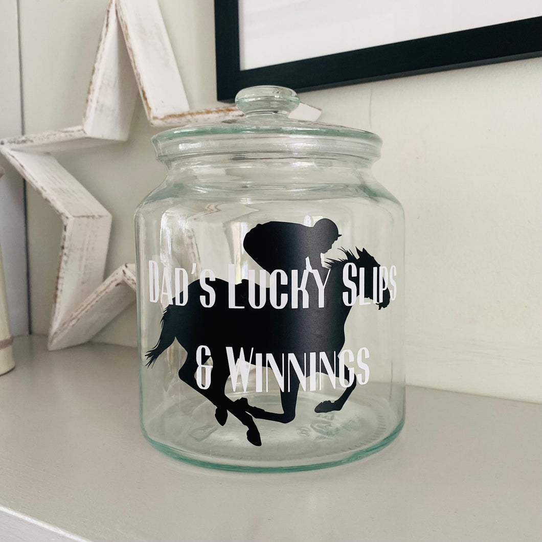 Horse Racing Money Jar