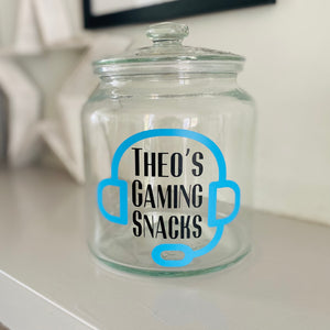 Personalised Gaming Snack Jar