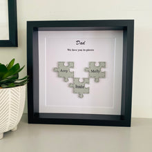 Load image into Gallery viewer, Personalised Framed Jigsaw &#39;We Love You to Pieces&#39; Gift
