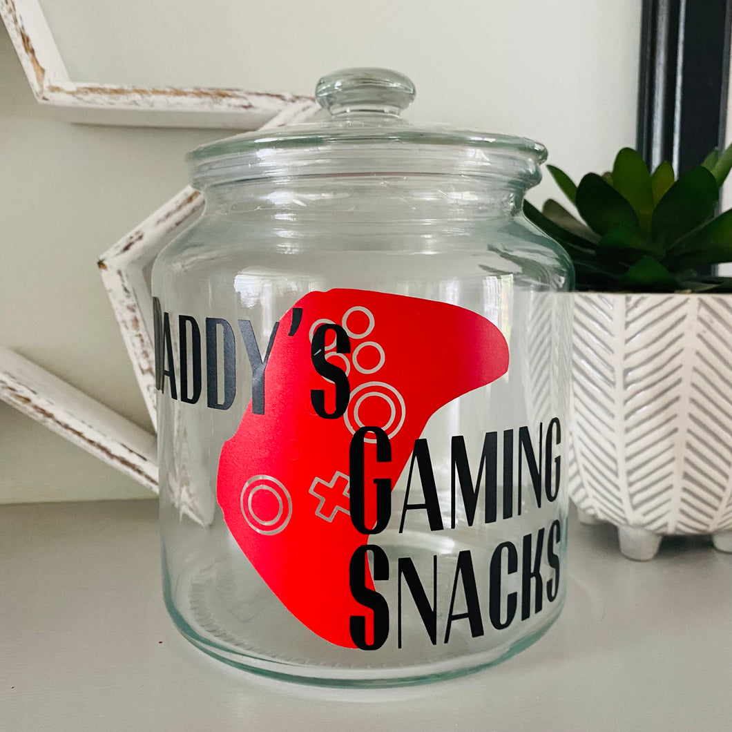 Personalised Controller Gaming Snack Jar