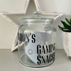 Personalised Controller Gaming Snack Jar