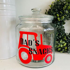 Personalised Tractor Jar