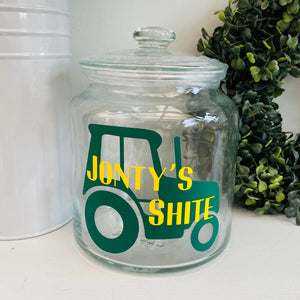 Personalised Tractor Jar