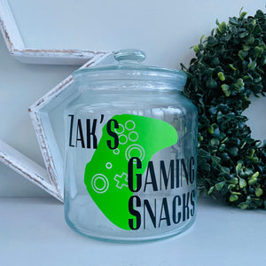 Personalised Controller Gaming Snack Jar