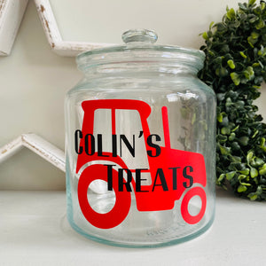 Personalised Tractor Jar