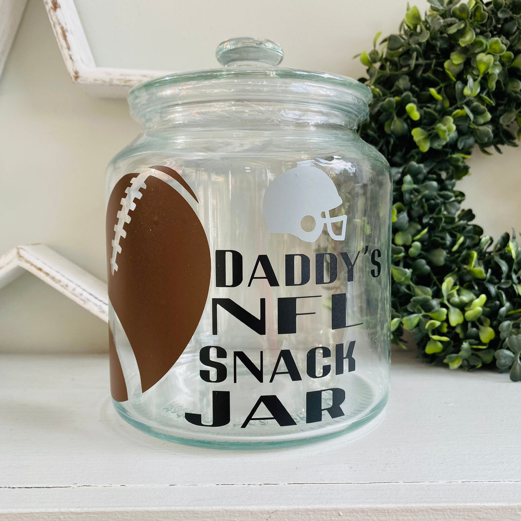 NFL Football Snack Jar