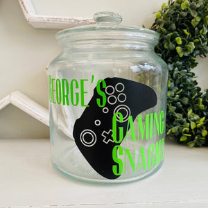 Personalised Controller Gaming Snack Jar