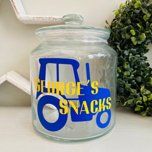 Personalised Tractor Jar