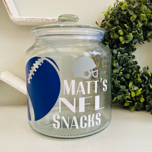 NFL Football Snack Jar