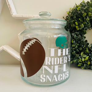 NFL Football Snack Jar