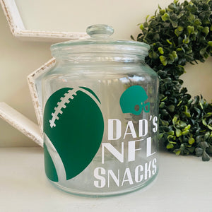 NFL Football Snack Jar