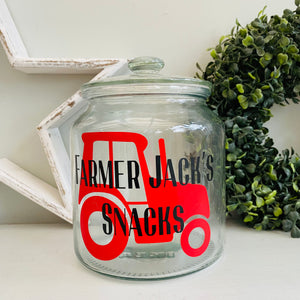 Personalised Tractor Jar