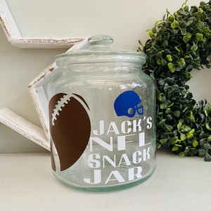 NFL Football Snack Jar