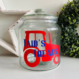 Personalised Tractor Jar