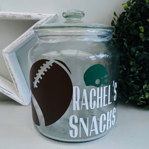 NFL Football Snack Jar