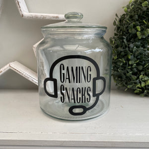 Personalised Gaming Snack Jar