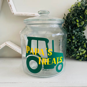 Personalised Tractor Jar