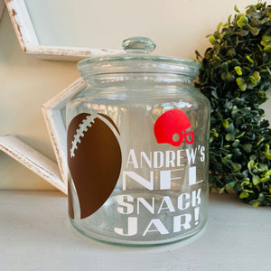 NFL Football Snack Jar