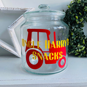 Personalised Tractor Jar