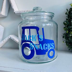 Personalised Tractor Jar