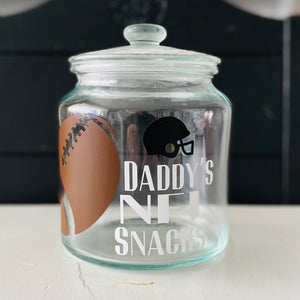 NFL Football Snack Jar