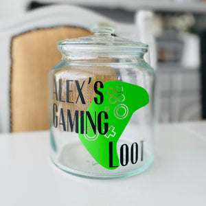 Personalised Controller Gaming Snack Jar